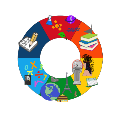 Various School Subjects clipart