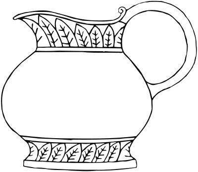 Vase 47 line drawing clipart