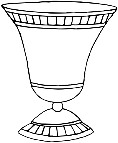 Vase 55 line drawing clipart