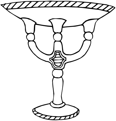 Vase 56 line drawing clipart