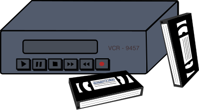 VCR and Tapes clipart