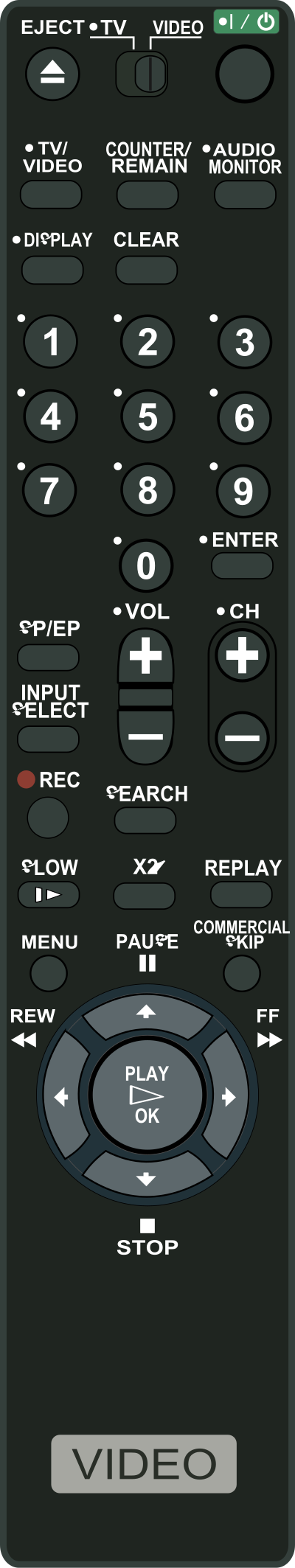 VCR Remote Control clipart