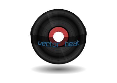Vector beat records clipart