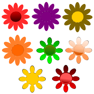 Vector Flowers clipart