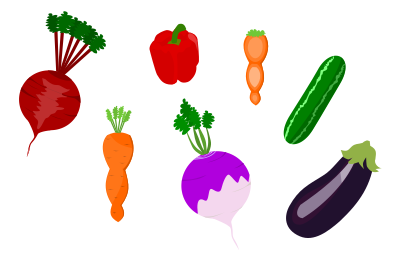 Vector Vegetables clipart