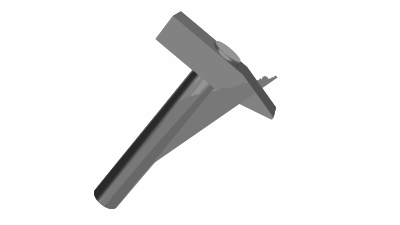 Vectorized hammer clipart