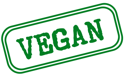 Vegan ink stamp in green clipart