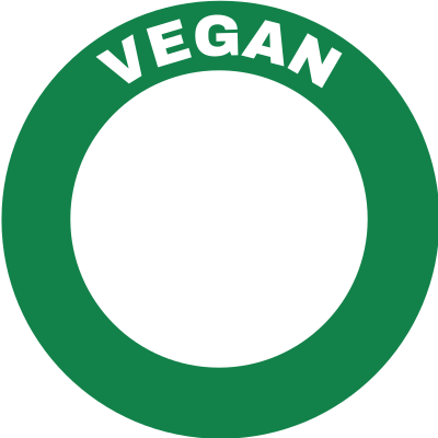 Vegan text round frame in green clipart