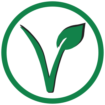 Vegan v cut-out leaf transparent circle clipart