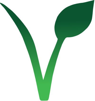 Vegan v gradient effect clipart
