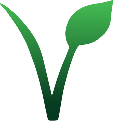 Vegan v gradient effect alternative clipart