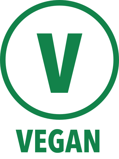 Vegan V green on white circle 1 clipart