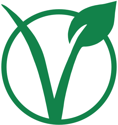 Vegan v large on transparent background clipart