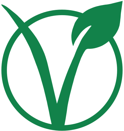 Vegan v large with inner circle clipart