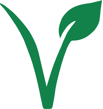 Vegan v plant leaf seed green symbol clipart