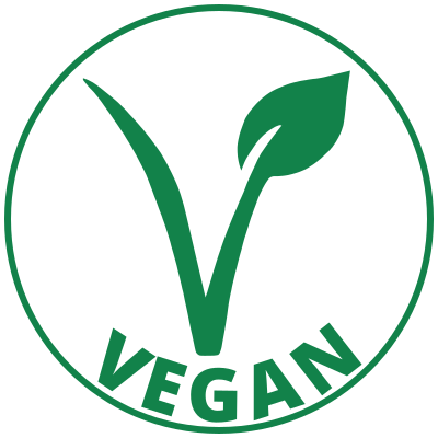 Vegan white text sticker round clipart