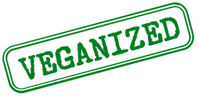 Veganized vegan ink stamp clipart