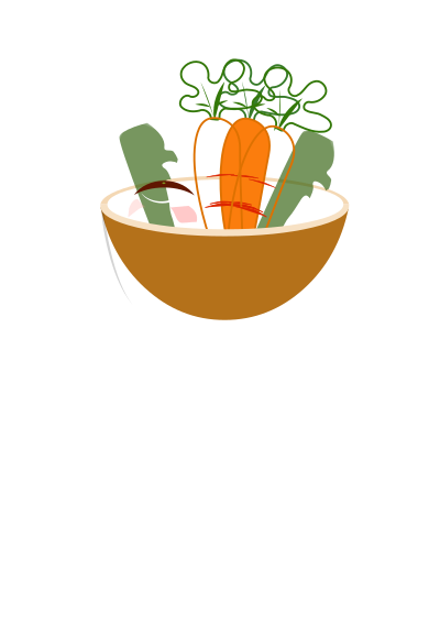 Vegetable bowl clipart