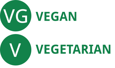 Vegetarian vegan menu choices uppercase clipart