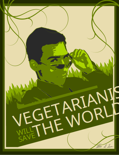 Vegetarianism Will Save The World clipart