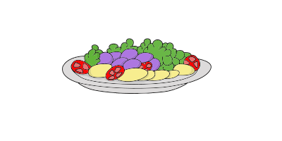 Veggie Plate clipart