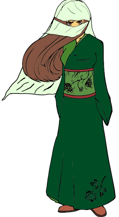 Veiled Girl clipart