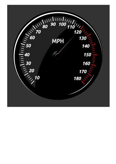 Velocimeter clipart