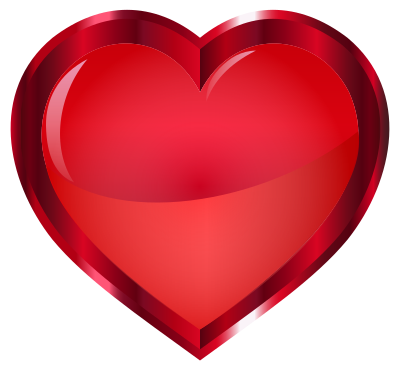 Vermilion Heart clipart