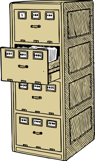 Vertical document trays clipart