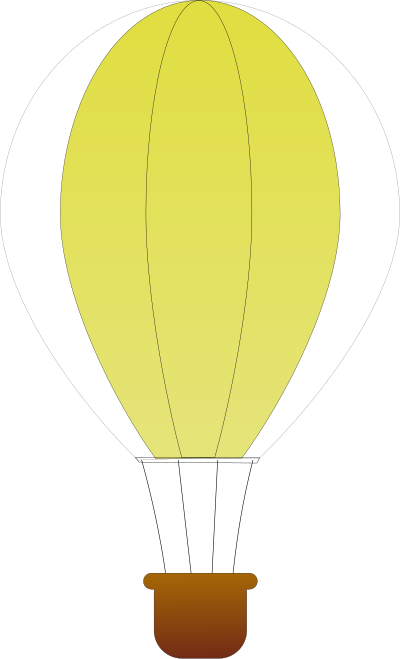 Vertical Striped Hot Air Balloons 1 clipart
