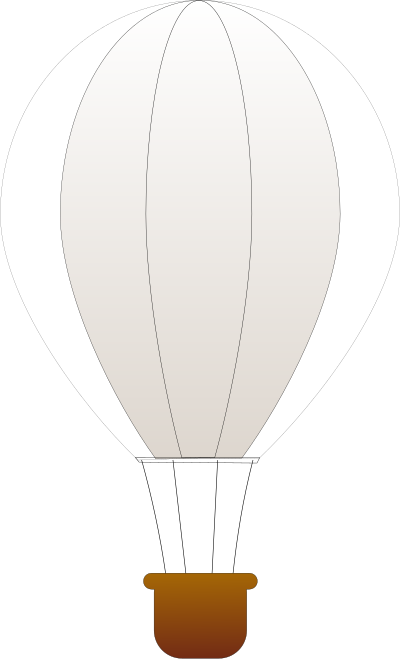 Vertical Striped Hot Air Balloons clipart