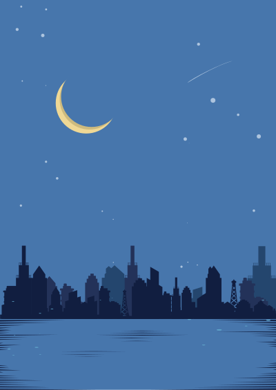 Very Late Night City clipart
