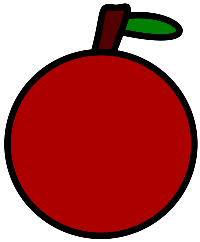 Very simple apple clipart