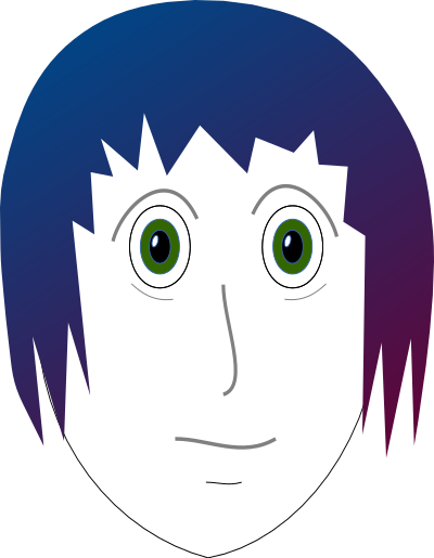Very simple passport photo clipart