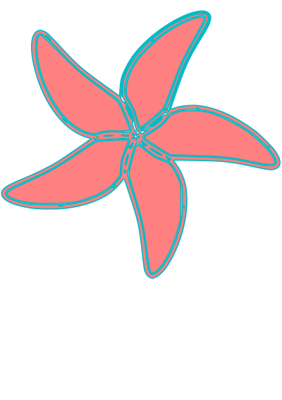 Very simple starfish clipart