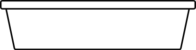 Very simple tray clipart