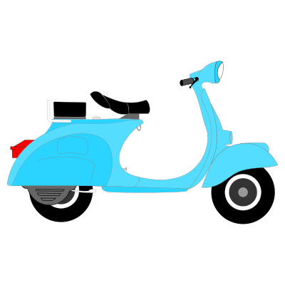 Vespa 1957 clipart
