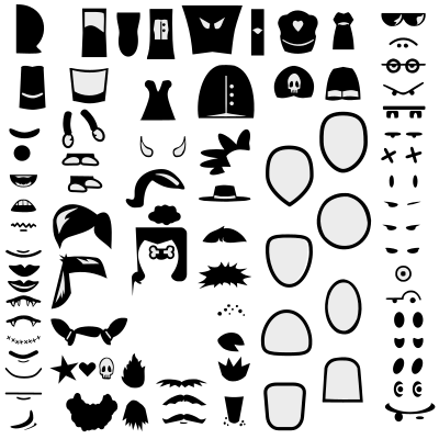 VexStrips Icon Character Kit clipart