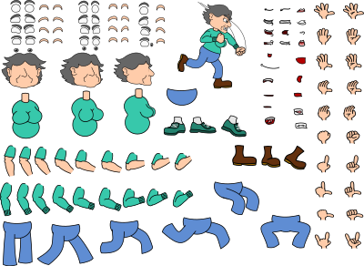 Vexstrips - Madge Character Kit clipart