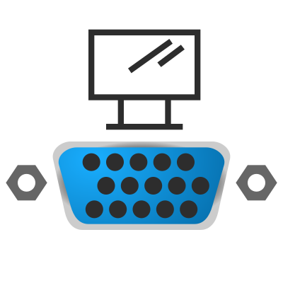 VGA port icon clipart