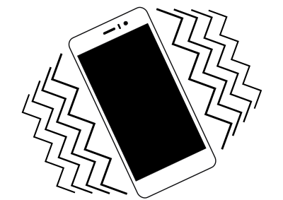 Vibrating smartphone clipart