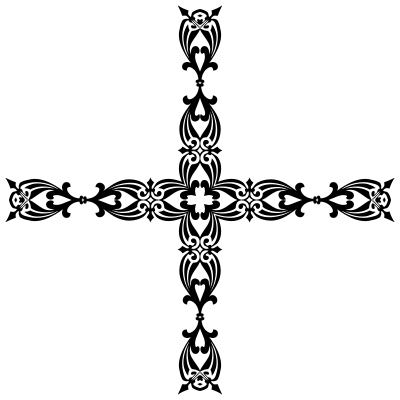 Victorian Handle Cross clipart