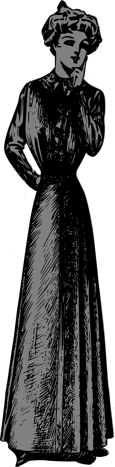 Victorian Maiden clipart