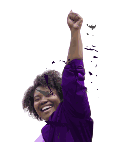Victory Pose Woman clipart