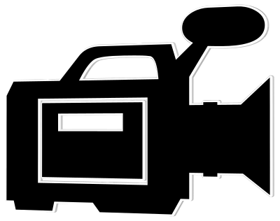 Video Camera Icon Silhouette clipart
