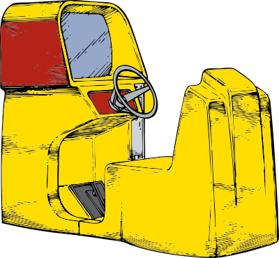 Video driving game clipart