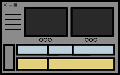 Video editor NLE clipart