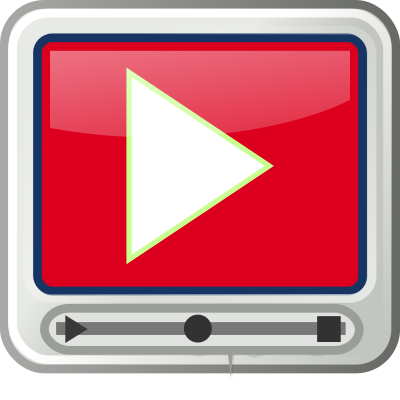 Video Player Symbol YouTubeStyle clipart