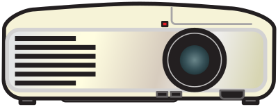 Video projector - table version clipart