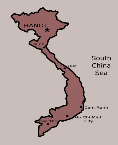 Vietnam Map clipart